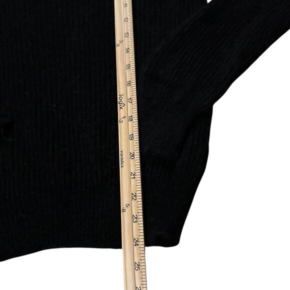 Kangra Black Alpaca Merino Wool Sweater Made in Italy Size 44 (M) LuxurySweater - Picture 4 of 7